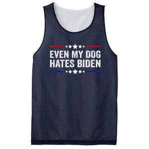 Even My Dog Hates Biden Shirt Funny Anti Biden Mesh Reversible Basketball Jersey Tank