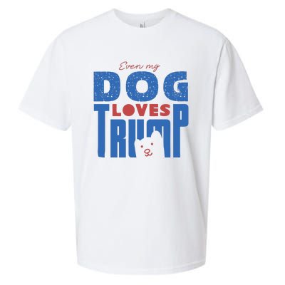 Even My Dog Loves Trump Sueded Cloud Jersey T-Shirt