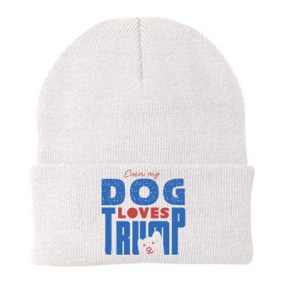 Even My Dog Loves Trump Knit Cap Winter Beanie