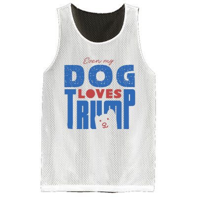 Even My Dog Loves Trump Mesh Reversible Basketball Jersey Tank