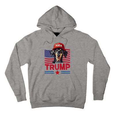 Even My Dog Loves Trump Funny Dachshund Maga Hat Premium Tall Hoodie