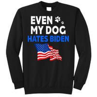 Even My Dog Hates Biden USA Flag Sweatshirt