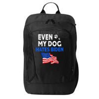 Even My Dog Hates Biden USA Flag City Backpack