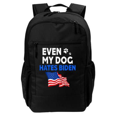 Even My Dog Hates Biden USA Flag Daily Commute Backpack