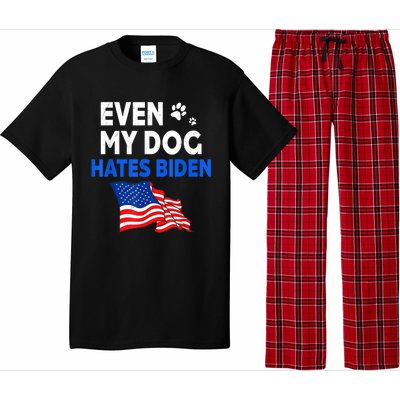 Even My Dog Hates Biden USA Flag Pajama Set