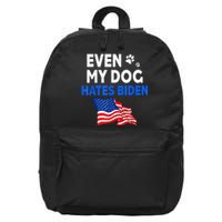 Even My Dog Hates Biden USA Flag 16 in Basic Backpack