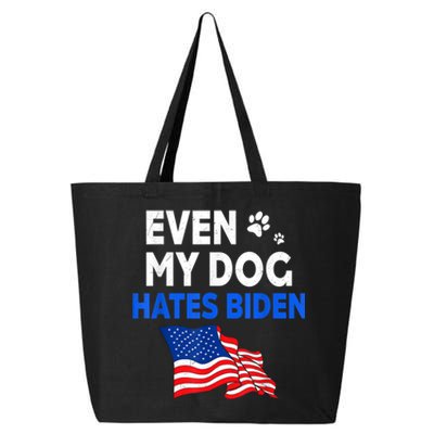 Even My Dog Hates Biden USA Flag 25L Jumbo Tote