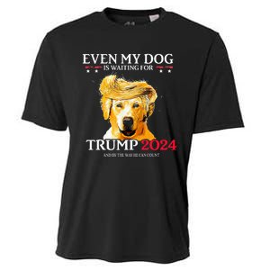 Even My Dog Is Waiting For Trump 2024 Cooling Performance Crew T-Shirt