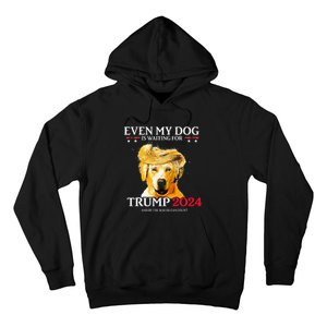 Even My Dog Is Waiting For Trump 2024 Hoodie