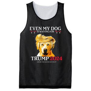 Even My Dog Is Waiting For Trump 2024 Mesh Reversible Basketball Jersey Tank