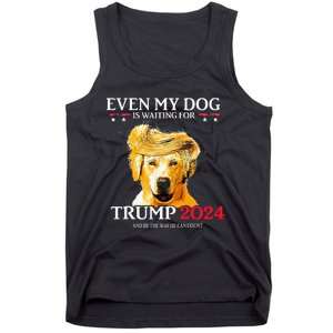 Even My Dog Is Waiting For Trump 2024 Tank Top