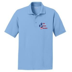 Even My Dog Wants A New President Dog Paw PosiCharge RacerMesh Polo