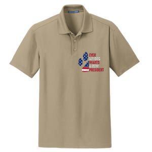 Even My Dog Wants A New President Dog Paw Dry Zone Grid Polo