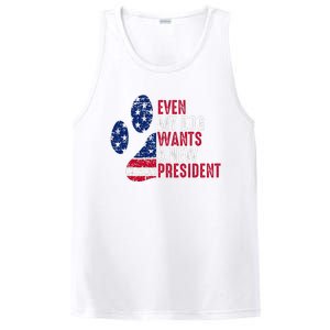 Even My Dog Wants A New President Dog Paw PosiCharge Competitor Tank