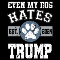 Even My Dog Hates Trump Funny Anti President Donald Trump Gift Doggie Tank
