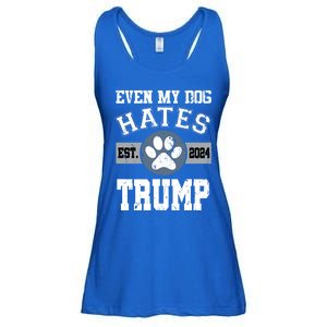 Even My Dog Hates Trump Funny Anti President Donald Trump Gift Ladies Essential Flowy Tank