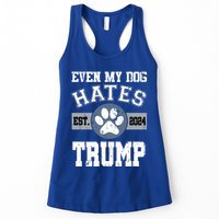 Even My Dog Hates Trump Funny Anti President Donald Trump Gift Womens Tank Top