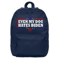 Even My Dog Hates Biden Shirt Funny Anti President Joe Biden 16 in Basic Backpack