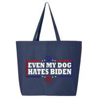 Even My Dog Hates Biden Shirt Funny Anti President Joe Biden 25L Jumbo Tote