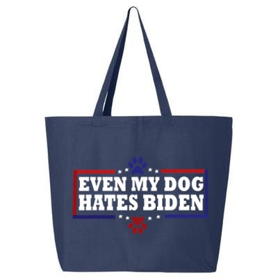 Even My Dog Hates Biden Shirt Funny Anti President Joe Biden 25L Jumbo Tote