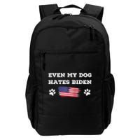 Even My Dog Hates Biden Conservative Anti Liberal US Flag Daily Commute Backpack