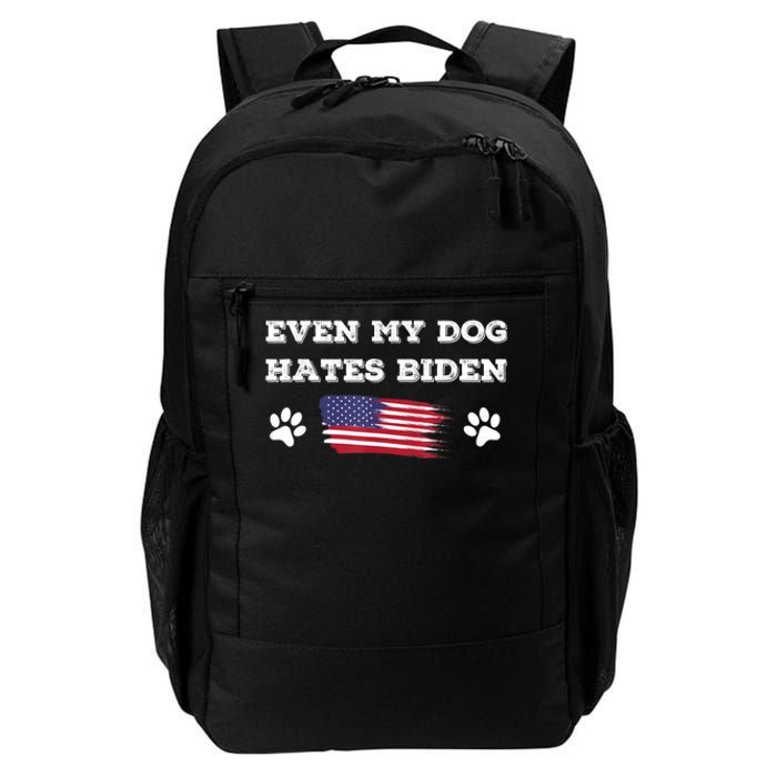 Even My Dog Hates Biden Conservative Anti Liberal US Flag Daily Commute Backpack