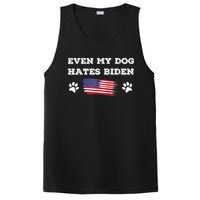 Even My Dog Hates Biden Conservative Anti Liberal US Flag PosiCharge Competitor Tank