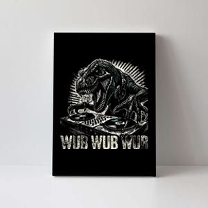 Electronic Music Dinosaur Dj Dubstep Canvas