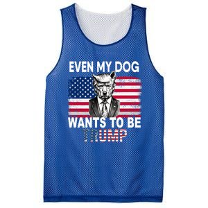 Even My Dog Wants To Be Trump Funny Pro Trump Dog Lover Gift Mesh Reversible Basketball Jersey Tank