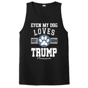 Even My Dog Loves Trump Usa Flag Election Trump Support PosiCharge Competitor Tank