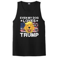 Even My Dog Loves Trump Usa Flag Election Trump Support PosiCharge Competitor Tank