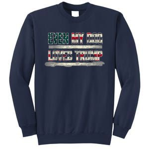 Even My Dog Loves Trump Usa Flag Election Trump Support Sweatshirt