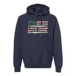 Even My Dog Loves Trump Usa Flag Election Trump Support Premium Hoodie