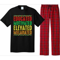 Educated Motivated Elevated Melanated Black Pride Melanin Pajama Set