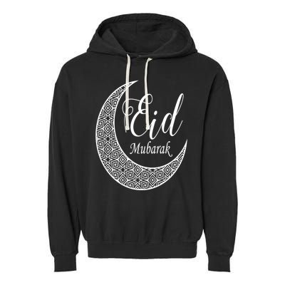 Eid Mubarak Eid Al Fitr And Eid Al Adha Gift Half Moon Unique Gift Garment-Dyed Fleece Hoodie