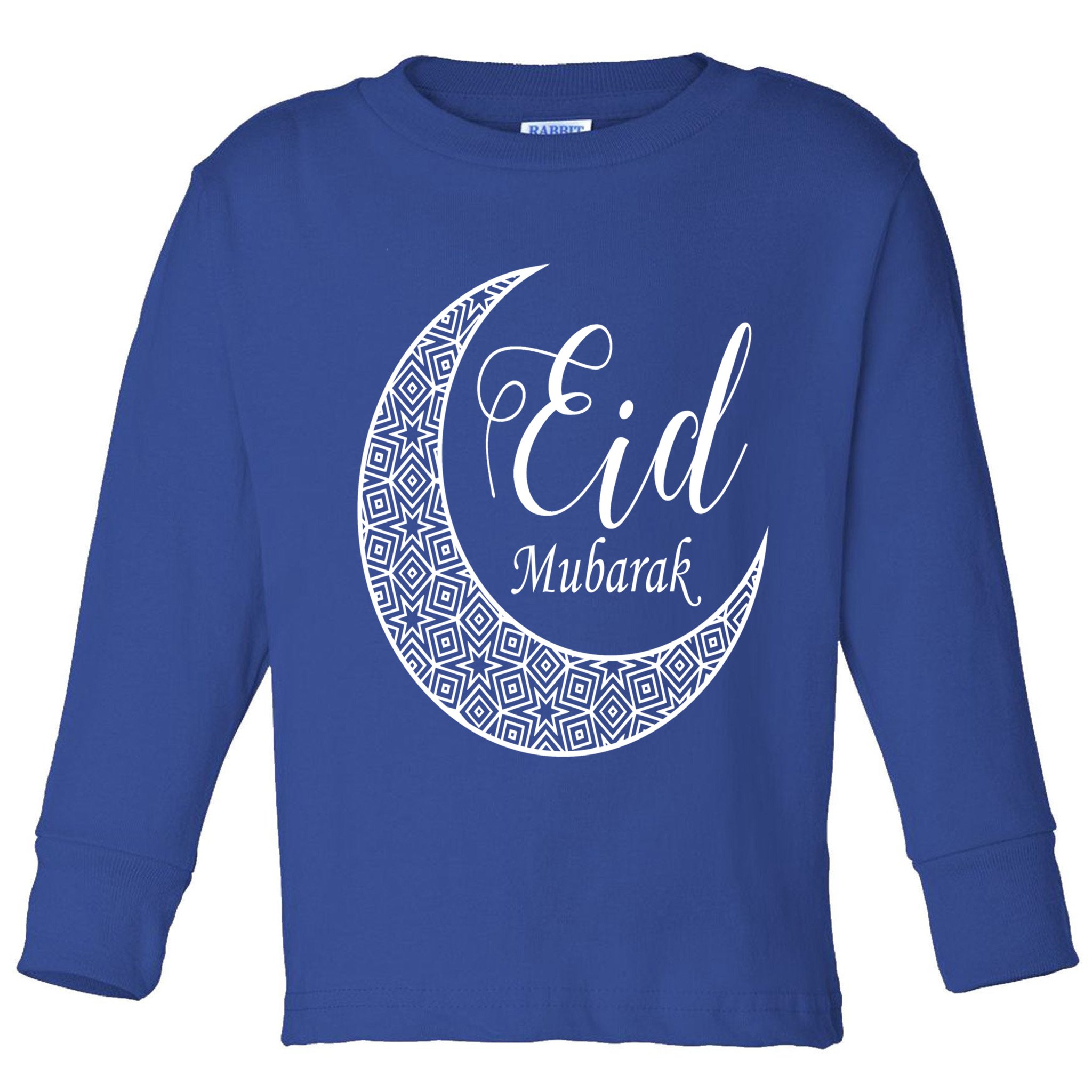 Eid Mubarak Eid Al Fitr And Eid Al Adha Gift Half Moon Unique Gift Toddler Long Sleeve Shirt