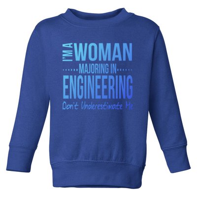 Engineering Major Engineer Gift Mechanical Civil Female Cool Gift Toddler Sweatshirt