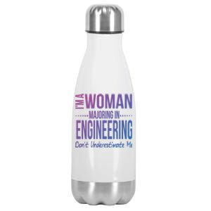 Engineering Major Engineer Gift Mechanical Civil Female Cool Gift Stainless Steel Insulated Water Bottle