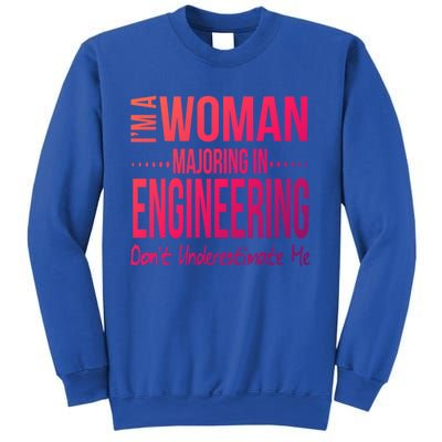 Engineering Major Engineer Gift Mechanical Civil Female Cool Gift Sweatshirt