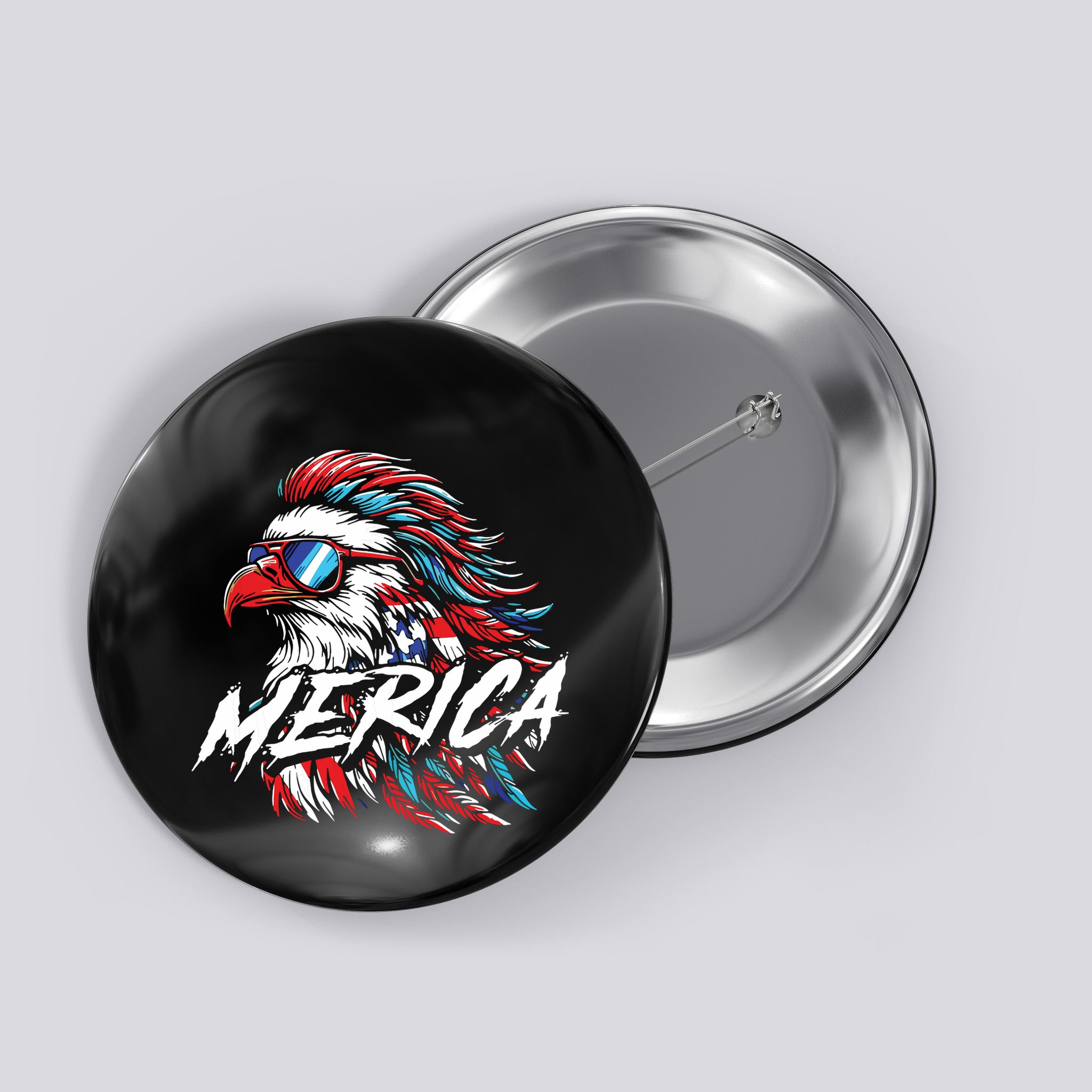 Eagle Merica Button