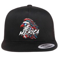 Eagle Merica Flat Bill Trucker Hat