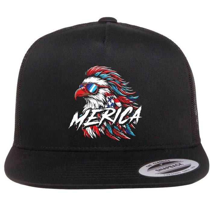 Eagle Merica Flat Bill Trucker Hat