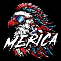 Eagle Merica Flat Bill Trucker Hat