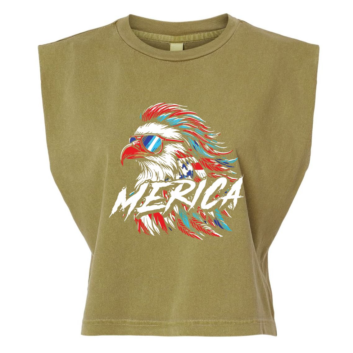 Eagle Merica Garment-Dyed Women's Muscle Tee