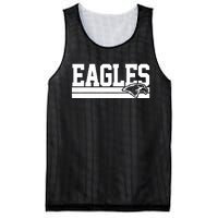 Eagles Mascot Mesh Reversible Basketball Jersey Tank