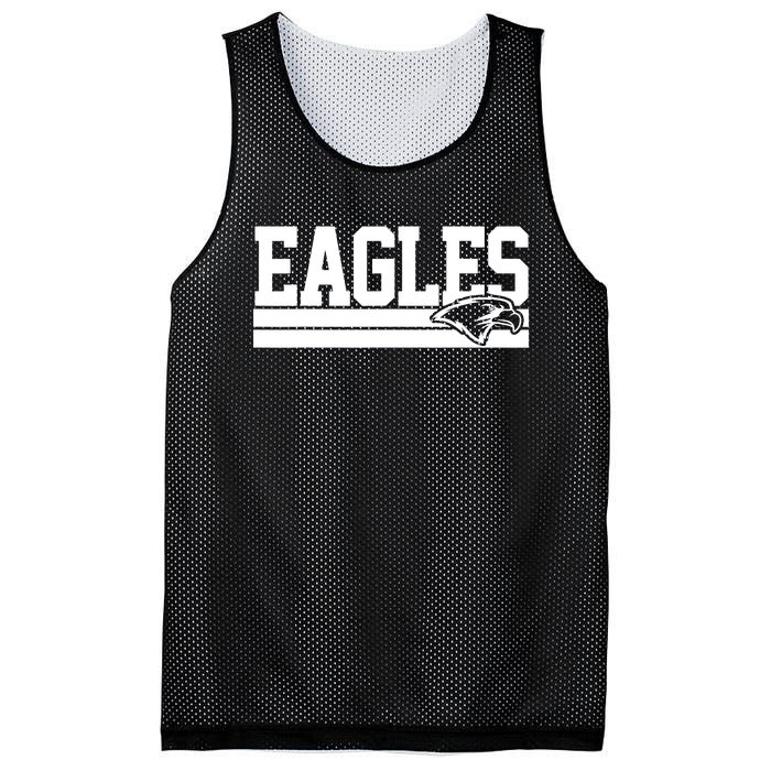 Eagles Mascot Mesh Reversible Basketball Jersey Tank