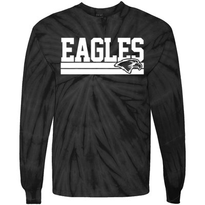 Eagles Mascot Tie-Dye Long Sleeve Shirt