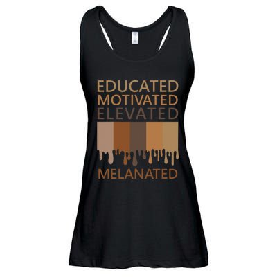 Educated Motivated Elevated Melanated Ladies Essential Flowy Tank