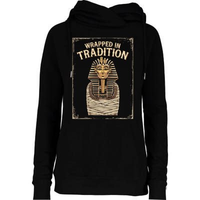 Egyptian Mythology Egypt Pyramid Ancient Egyptian Mummy Womens Funnel Neck Pullover Hood