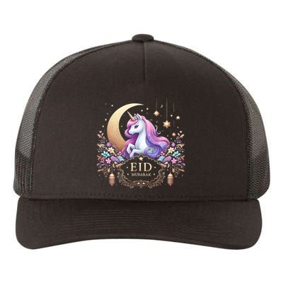 Eid Mubarak Eid Mubarak Unicorn Cute Yupoong Adult 5-Panel Trucker Hat